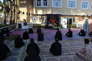 برپایی مراسم عزاداری حسینی کارکنان سپاه شاهرود+تصاویر