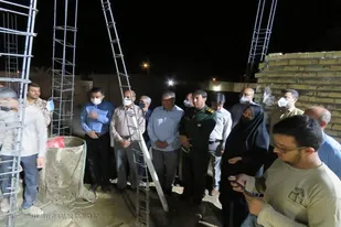 بازدید فرمانده سپاه لارستان به همراه جمعی از مسئولین شهرستان از اردوی جهادی بسیجیان در دهکویه