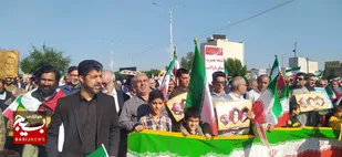 راهپیمایی مردم خوزستان در محکومیت جنایت تروریستی کرمان