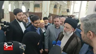 آیت الله رییسی به زیارت امامزاده سبزقبا(ع) دزفول رفت