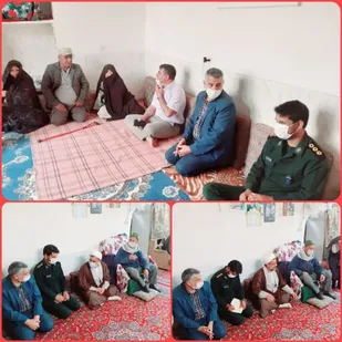 بازدید از خانواده های شهدا و ایثارگران ندوشن میبد