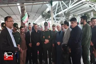 حضور سردار شفائی فرمانده سپاه استان سیستان و بلوچستان در مراسم سالگرد خادم الرضا ، شهید خدمت آیت الله رییسی