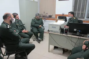 حضور بازرسان سپاه استان سمنان در ناحیه آرادان