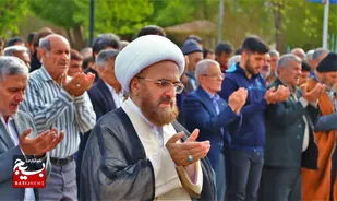 اقامه نماز عید سعید فطر در اشتهارد به روایت تصویر