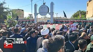 پیکر مطهر شهید حسن حمدانی در شهرستان دزفول تشییع و خاکسپاری شد