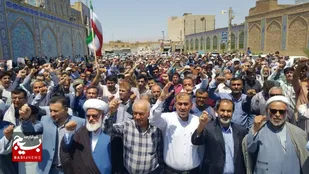 راهپیمایی مردمی در حمایت از مردم مظلوم غزه