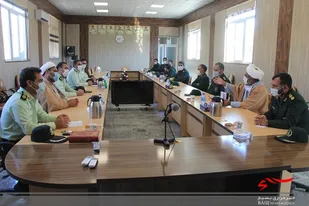 دیدار کارکنان ناحیه سپاه قاینات با مسئولین نیروی انتظامی شهرستان