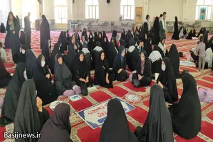 برگزاری میقات صالحین بسیجیان نهاوند به مناسبت هفته دفاع مقدس