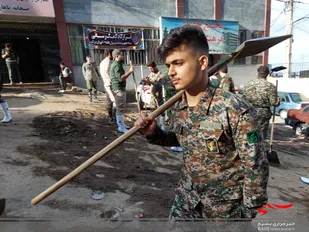 حضور گسترده جهادگران بسیجی سپاه تهران در امامزاده داوود (ع)
