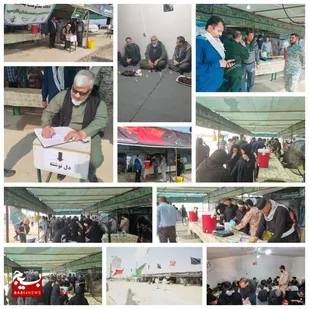 بازدید مسئول سازمان بسیج کارگری استان خوزستان از موکب شرکت کشت و صنعت سلمان فارسی