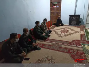 دیدار و سرکشی از خانواده شهید والامقام کورش نیاکان توسط سپاه لالی
