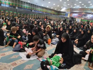 مراسم شیرخوارگان حسینی در مصلی صفادشت