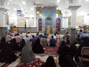 جشن مباهله درمحله سادات ریحان  زرند برگزارگردید