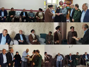 دیدار با جانبازان شهرستان دهلران