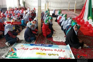 برگزاری جشنواره نقاشی به&zwnj;مناسبت هفته بسیج در نهاوند