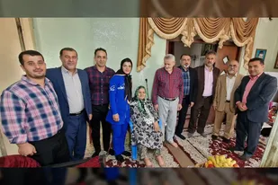 تجلیل بسیج ورزشکاران مازندران از بانوی آلیش کار مازندرانی