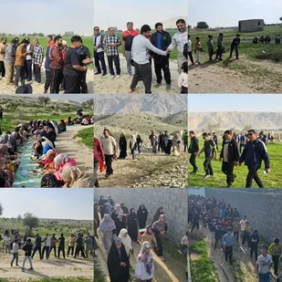 همایش پیاده روی خانوادگی به مناسبت دهه فجر و نیمه شعبان در پارسیان برگزارشد