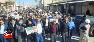 همدردی مردم هندیجان با راهپیمایی محکومیت حادثه تروریستی کرمان