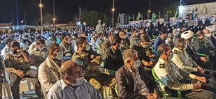 یادواره ۳۲ شهید و سه جهادگر بسیجی شهرستان میناب برگزار شد