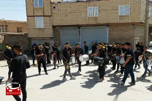 برگزاری تاسوعای حسینی هیئت زنجیرزنان حضرت ابوالفضل (ع) روستای بابانظر