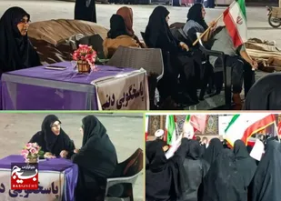 برگزاری برنامه میز خدمت فرهنگی و جهادی خواهران بسیجی طلاب هندیجان