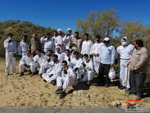 ضدعفونی مناطق محروم شهرستان لردگان