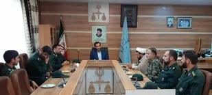 فرمانده سپاه رازوجرگلان با رئیس دادگستری شهرستان دیدار کرد .