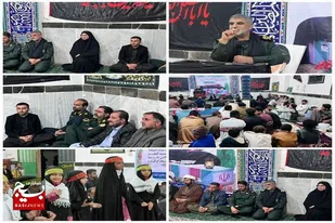 مراسم وداع با پیکر مطهر لاله گمنام دفاع مقدس در شهرستان لاشار برگزار شد
