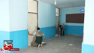بسیج سازندگی لرستان با جهاد رنگ و امید، ۱۸۰ مدارس استان را زنده کرد + فیلم