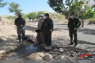 احیاء و مرمت قنات روستای ایور توسط بسیج سازندگی ناحیه مقاومت بسیج کاشمر