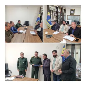 دیدار رئیس سازمان بسیج هنرمندان و دبیر رویداد بین‌المللی وعده صادق در آینه هنر با فرمانده سپاه انصارالحسین(ع)