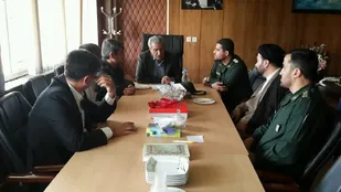 دیدار فرمانده سپاه شاهرود با فرماندار شهرستان و امام جمعه شهر مجن