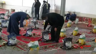 توزیع 130 بسته مواد غذایی به همت بسیجیان بجنورد