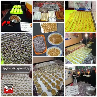 طبخ ۱۰۰۰ غذای گرم و برپایی ایستگاه صلواتی توسط جهادگران حوزه خواهران کوثر(س) لالی