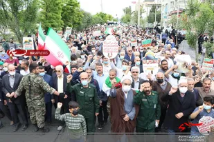 راهپیمایی روز جهانی قدس در مهرشهر کرج برگزار شد