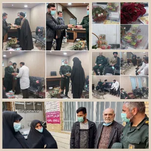 تقدیر فرمانده سپاه خمینی شهر  از کادر درمان درمانگاه قدس خمینی شهر
