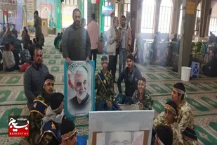 حضور ۱۰۰ حلقه صالحین بسیج در مصلای نماز جمعه جهرم