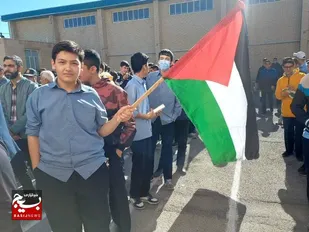 تجمع مردم فراهان در حمایت از کودکان مظلوم فلسطینی