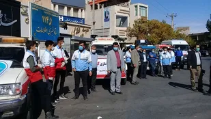 برگزاری چهارمین مانور حساس سازی کرونا در تربت جام