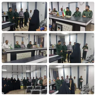 مراسم تکریم و معارفه فرمانده حوزه مقاومت حضرت خدیجه(س) برنطین برگزار شد