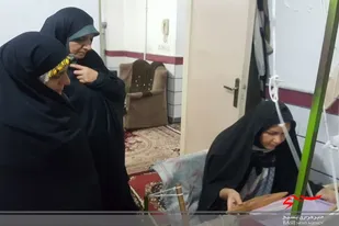 فرمانده پایگاه خواهران روستا اروانه با کارآفرینان دیدار کرد