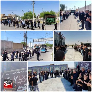 شهرستان شوشتر در روز عاشورای حسینی غرق در عزا وماتم شد