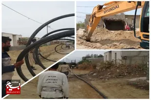 پروژه آب&zwnj;رسانی گروه جهادی عاشورا به روستای بهاران شهرستان چابهار