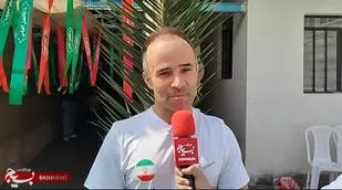 دونده گیلانی در حال ثبت رکورد دویدن ۲۴ ساعته با جلیقه ۵ کیلویی&nbsp;
