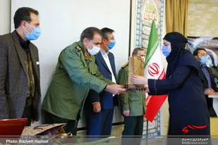 تجلیل از مدافعان سلامت بیمارستان فاطمیه همدان