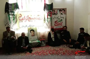برگزاری یادواره خانگی شهید عباس ستاری مقدم در گلباف