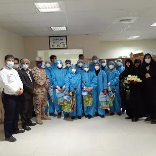 تجلیل از پرستاران بخش کرونای بیمارستان سجادیه تربت جام