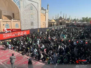 همایش شیرخوارگان حسینی در امامزاده حسین(ع) قزوین برگزار شد