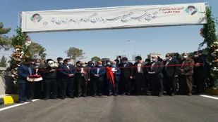 افتتاح تقاطع غیر هم سطح سربازان گمنام امام زمان در کرمان
