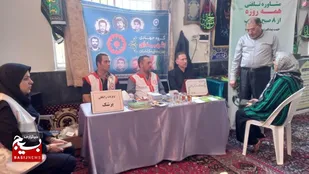 میز خدمت در محله مهدوی علی آباد شهرستان چالوس